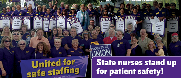 State nurses to take to the streets, call on Western and Eastern State CEOs and Governor Inslee to put patient safety first