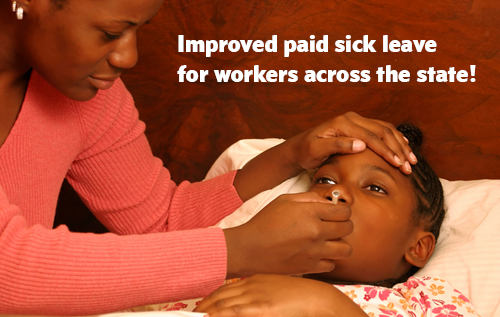 Improved paid sick leave for workers across the state