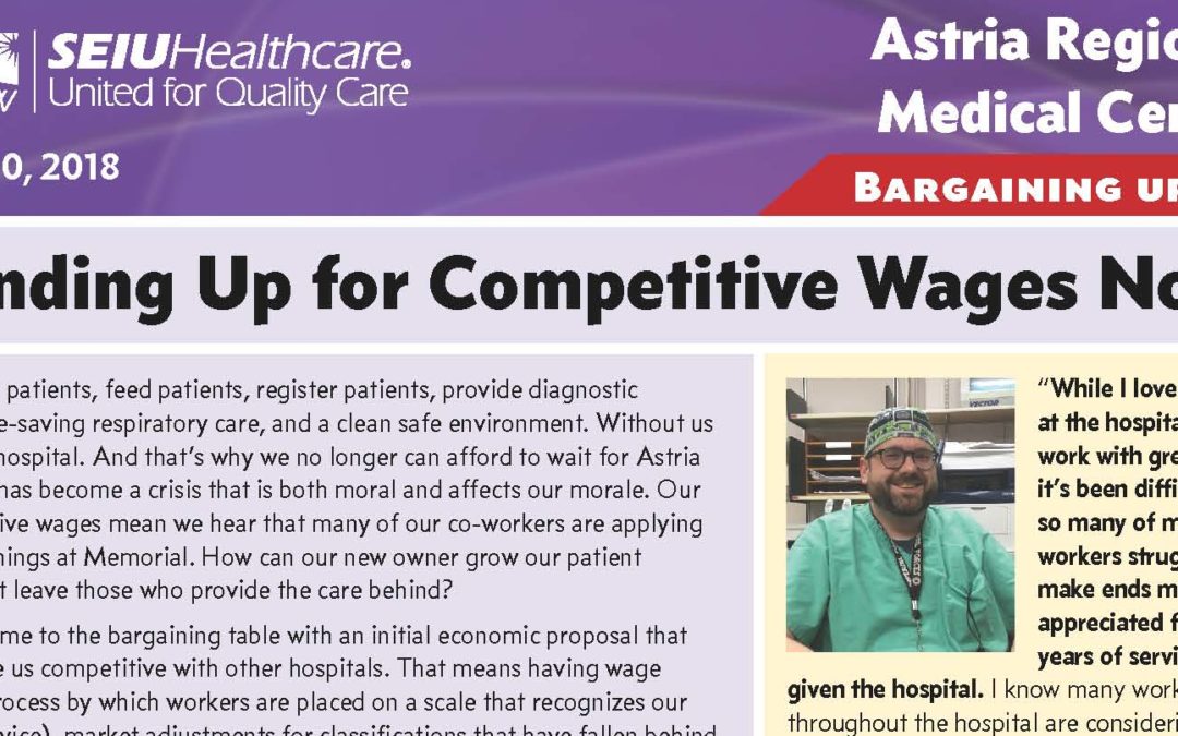 Standing Up for Competitive Wages Now!