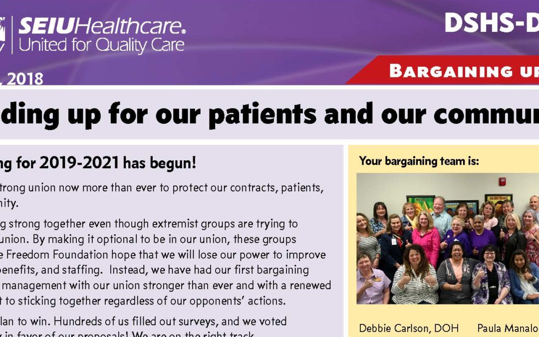 Standing up for our patients and our community