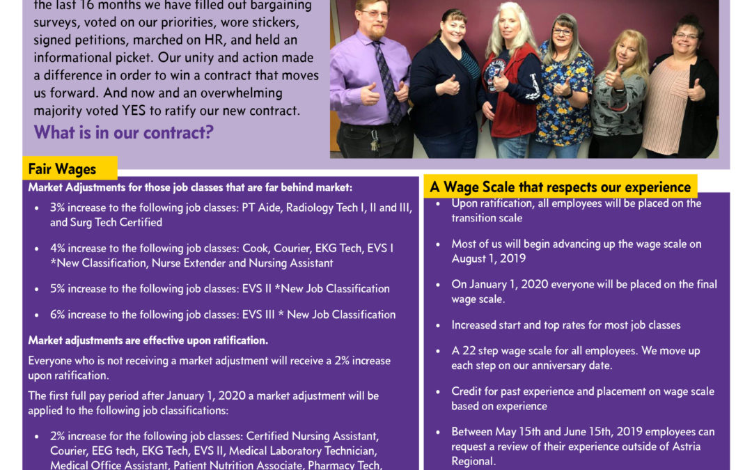 Victory! Through action and unity we win!