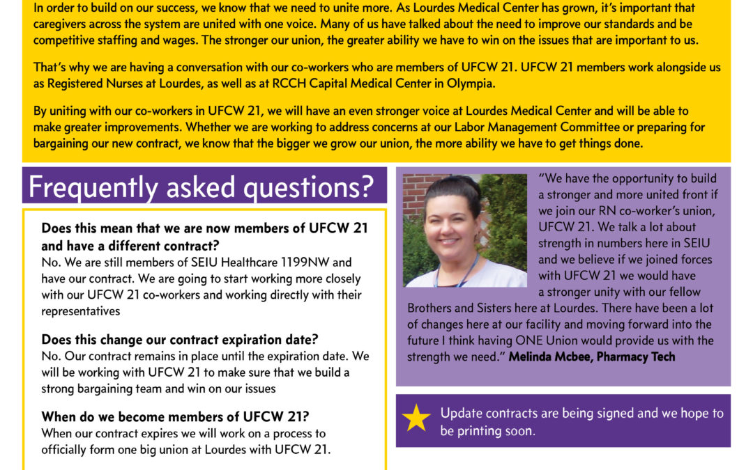 United with our co-workers – united for a stronger future