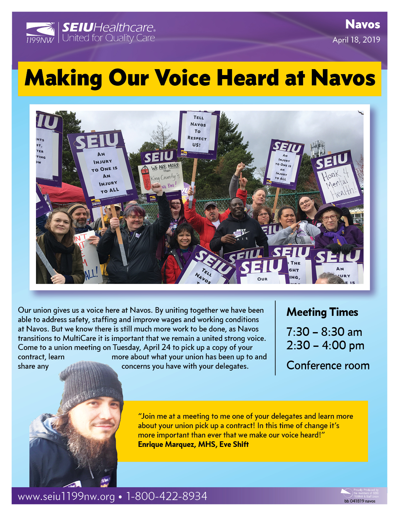 Making Our Voices Heard at Navos!