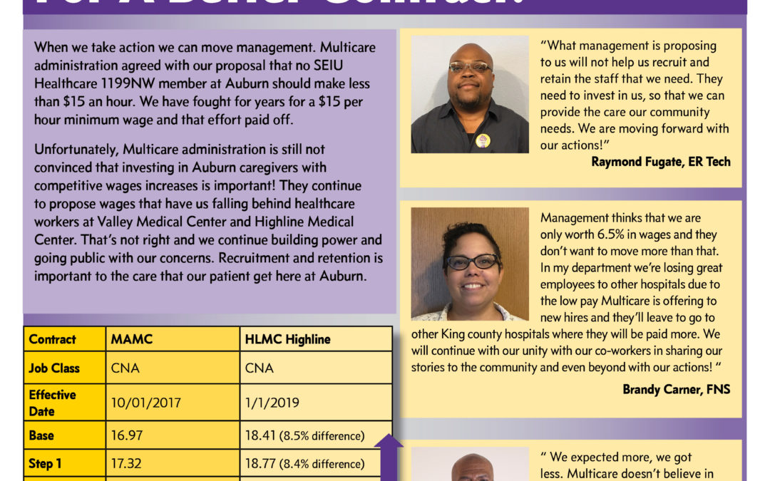 We are Continuing To Unite For A Better Contract