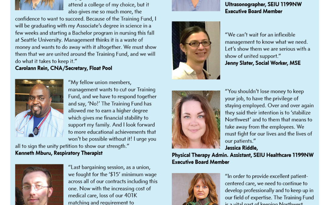 UW Says NO to Our Training Fund