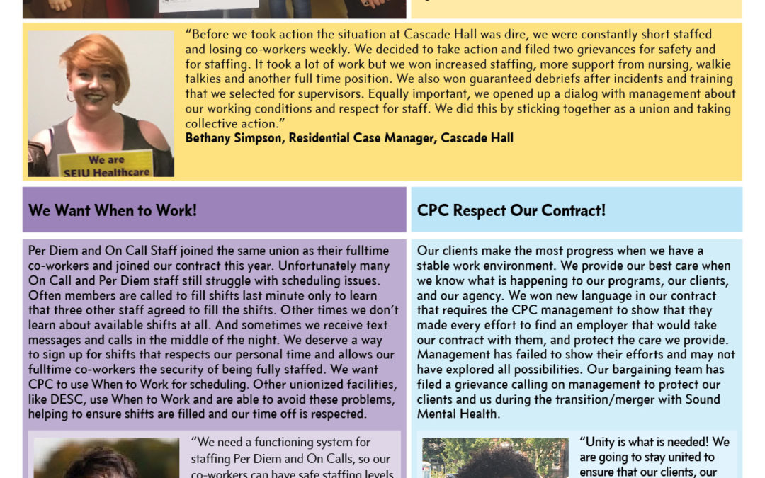 We’re Taking Action for Quality Care and Safe Staffing