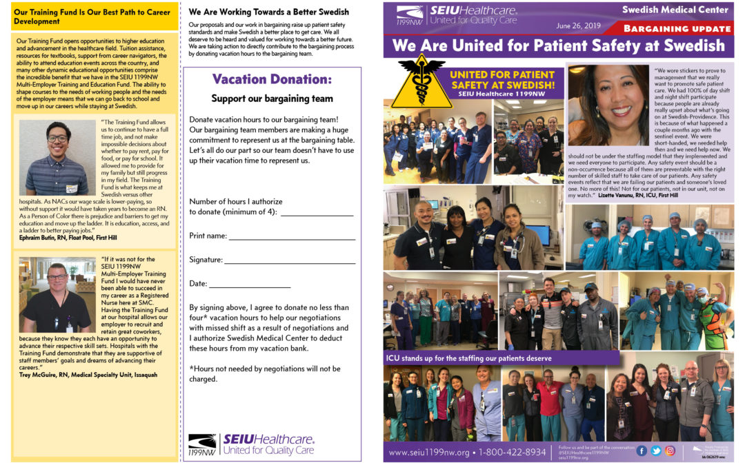 We Are United for Patient Safety at Swedish