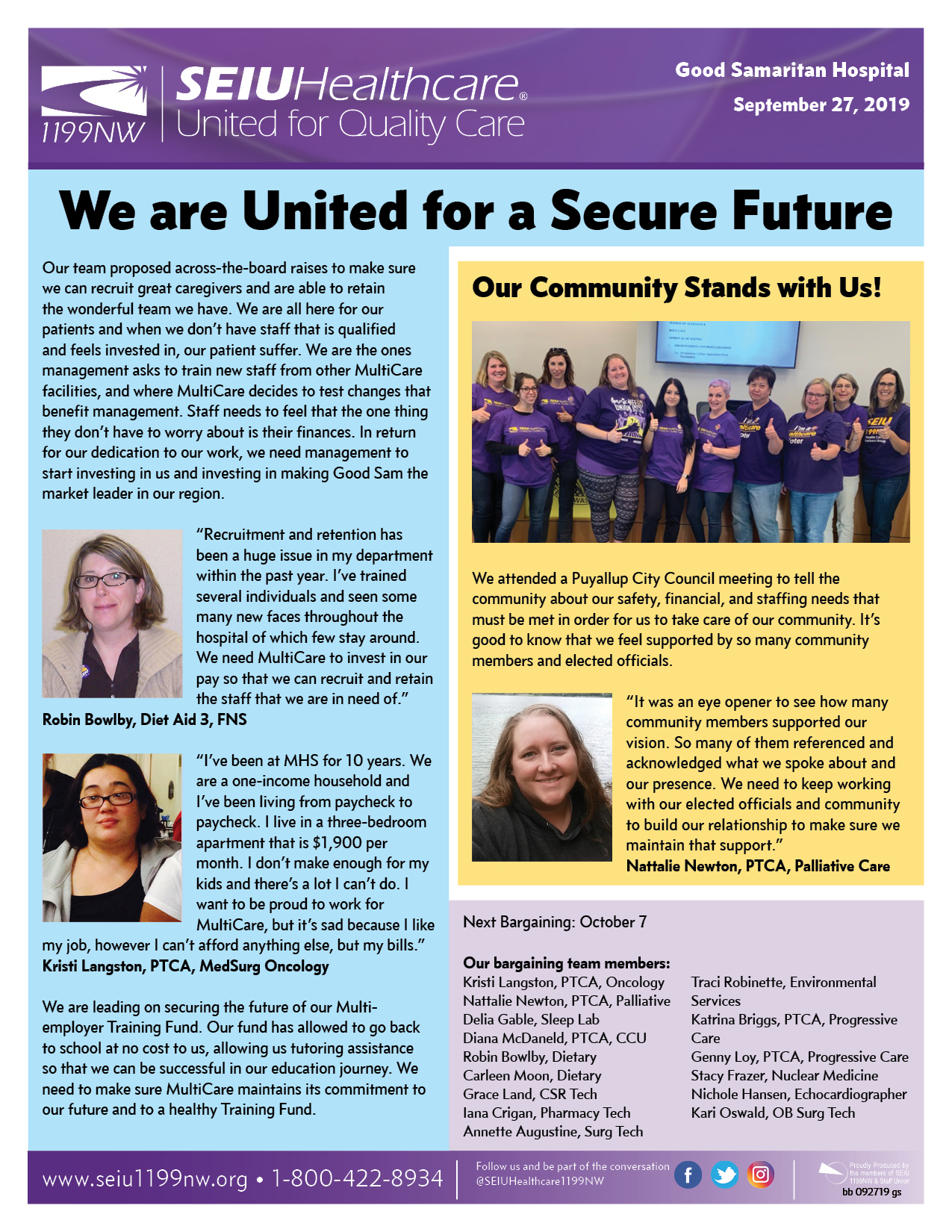 We are United for a Secure Future
