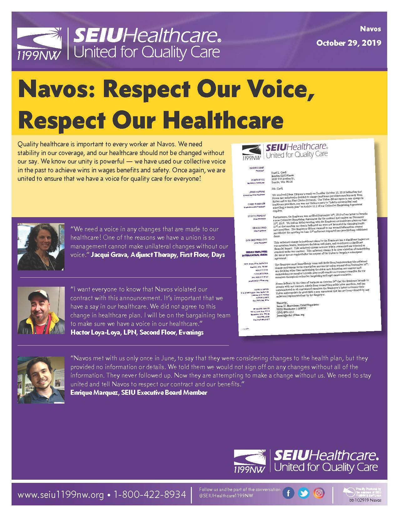 Navos: Respect Our Voice, Respect Our Healthcare