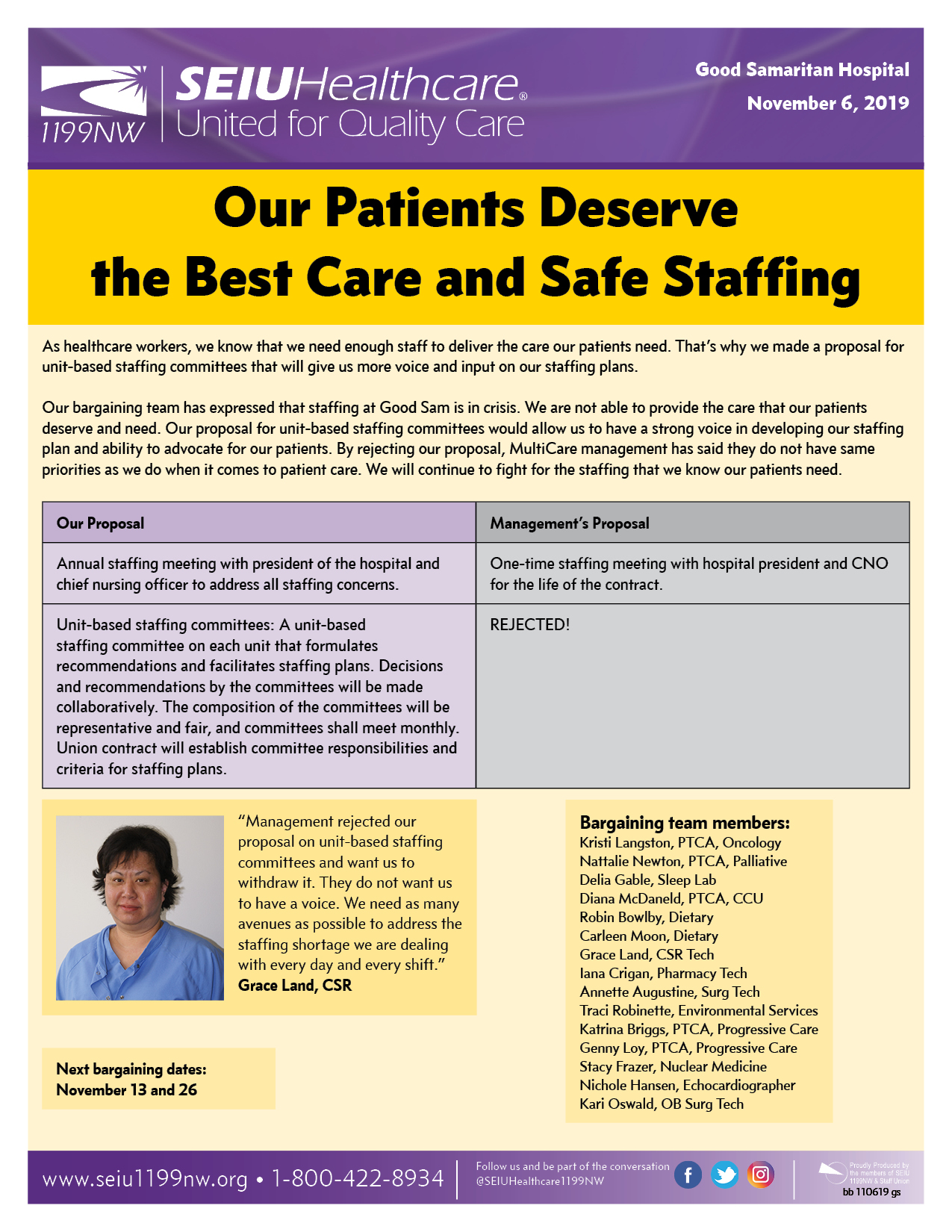 Our Patients Deserve the Best Care and Safe Staffing