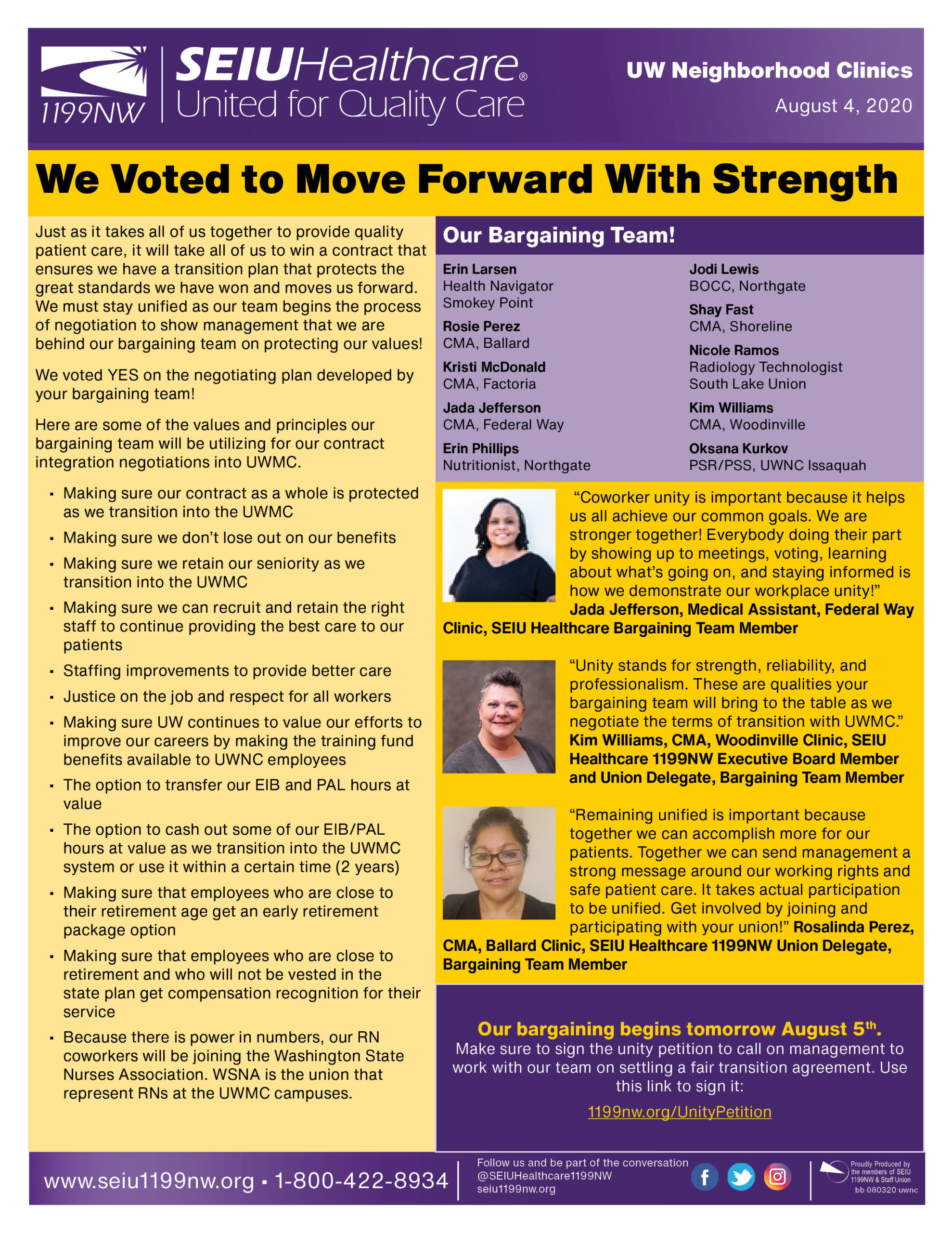 We Voted to Move Forward With Strength