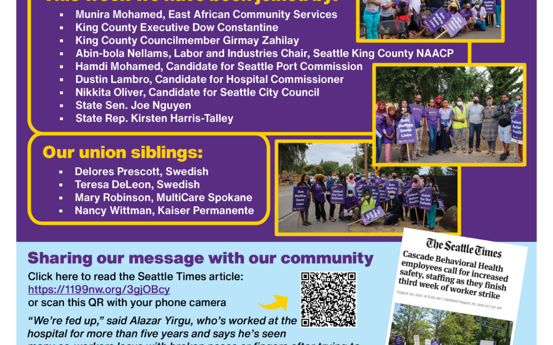 We’re Standing Strong for Safe Care at Cascade!