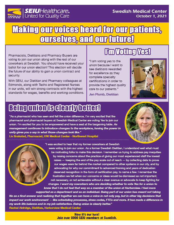 Making our voices heard for our patients, ourselves, and our future!