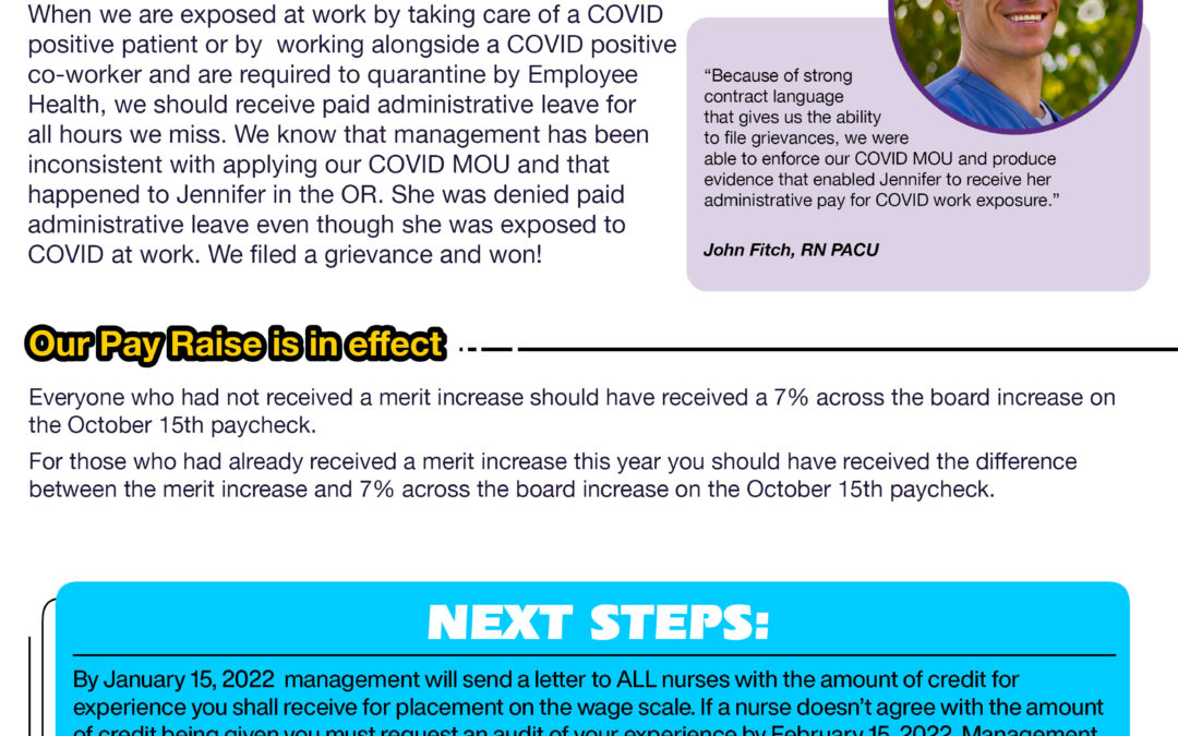 Enforcing our COVID MOU