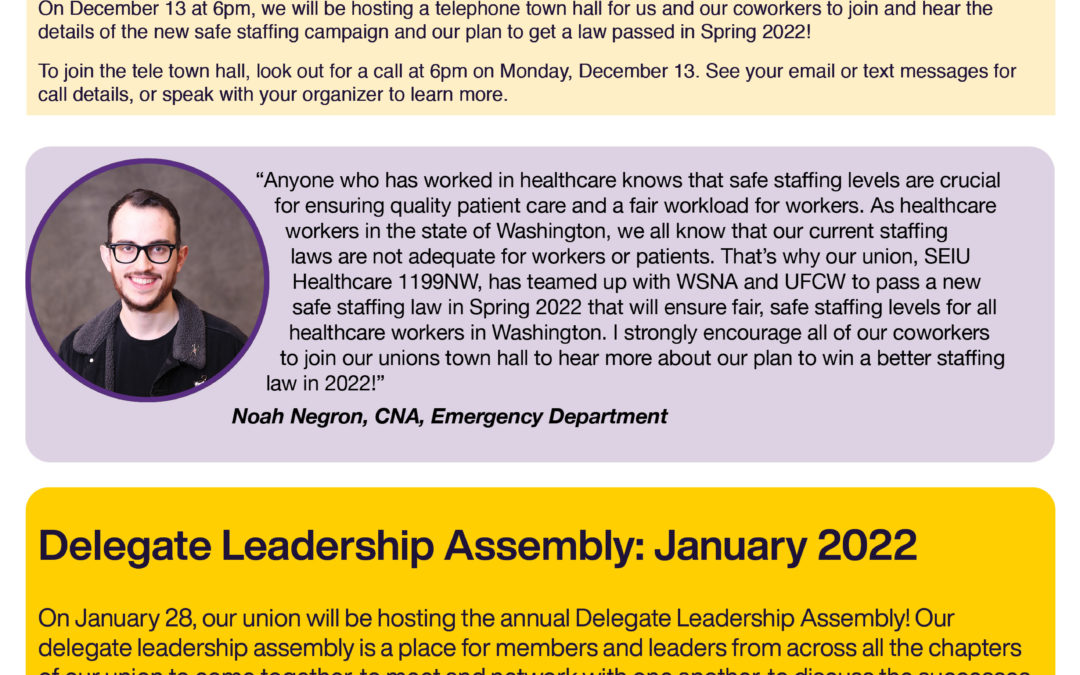 WASHINGTON STATE: WE NEED A NEW SAFE STAFFING LAW