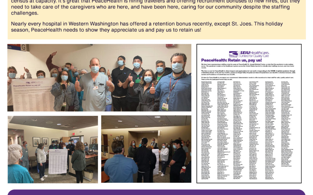 We Are All Healthcare Heroes – Retain us, pay us!