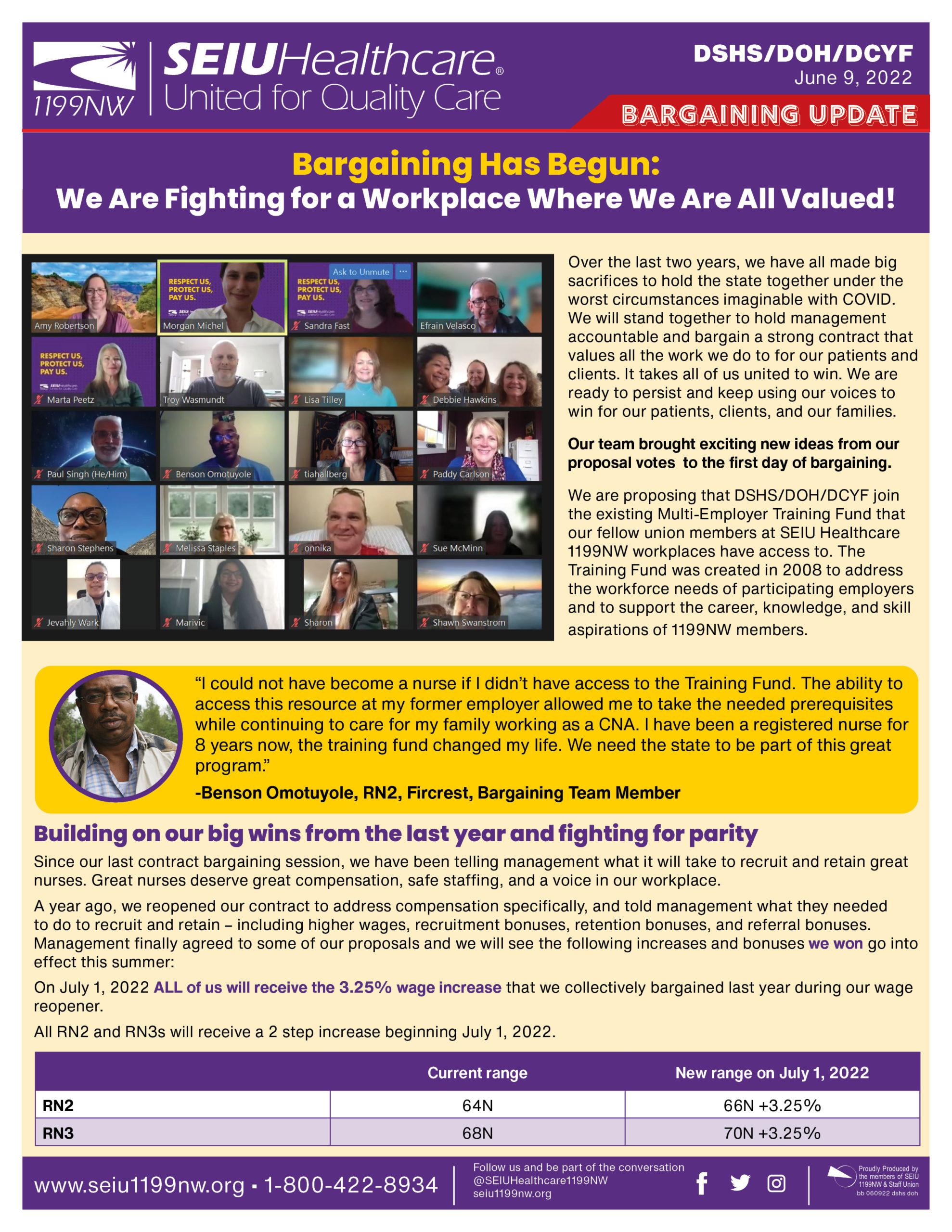 Bargaining Has Begun: We Are Fighting for a Workplace Where We Are All Valued!
