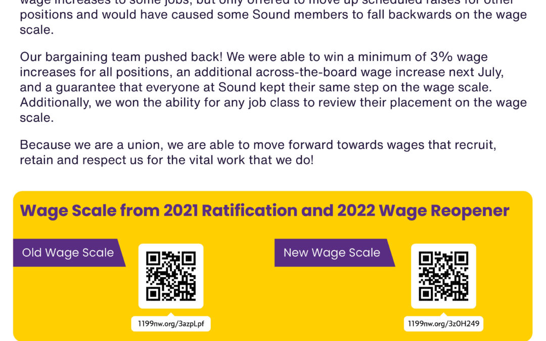 Our Unity Wins Wage Increases for Everyone at Sound