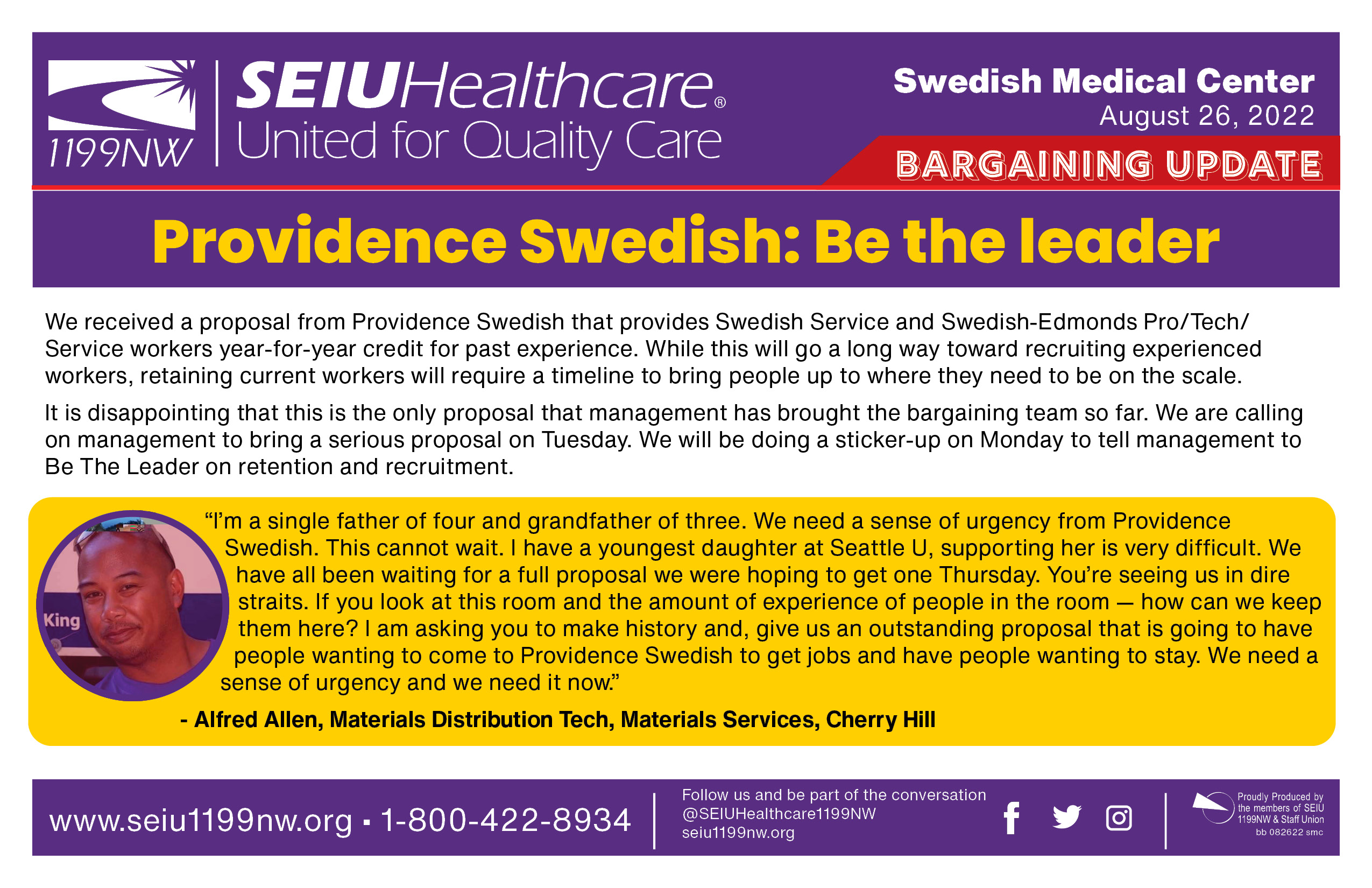 Providence Swedish: Be the leader