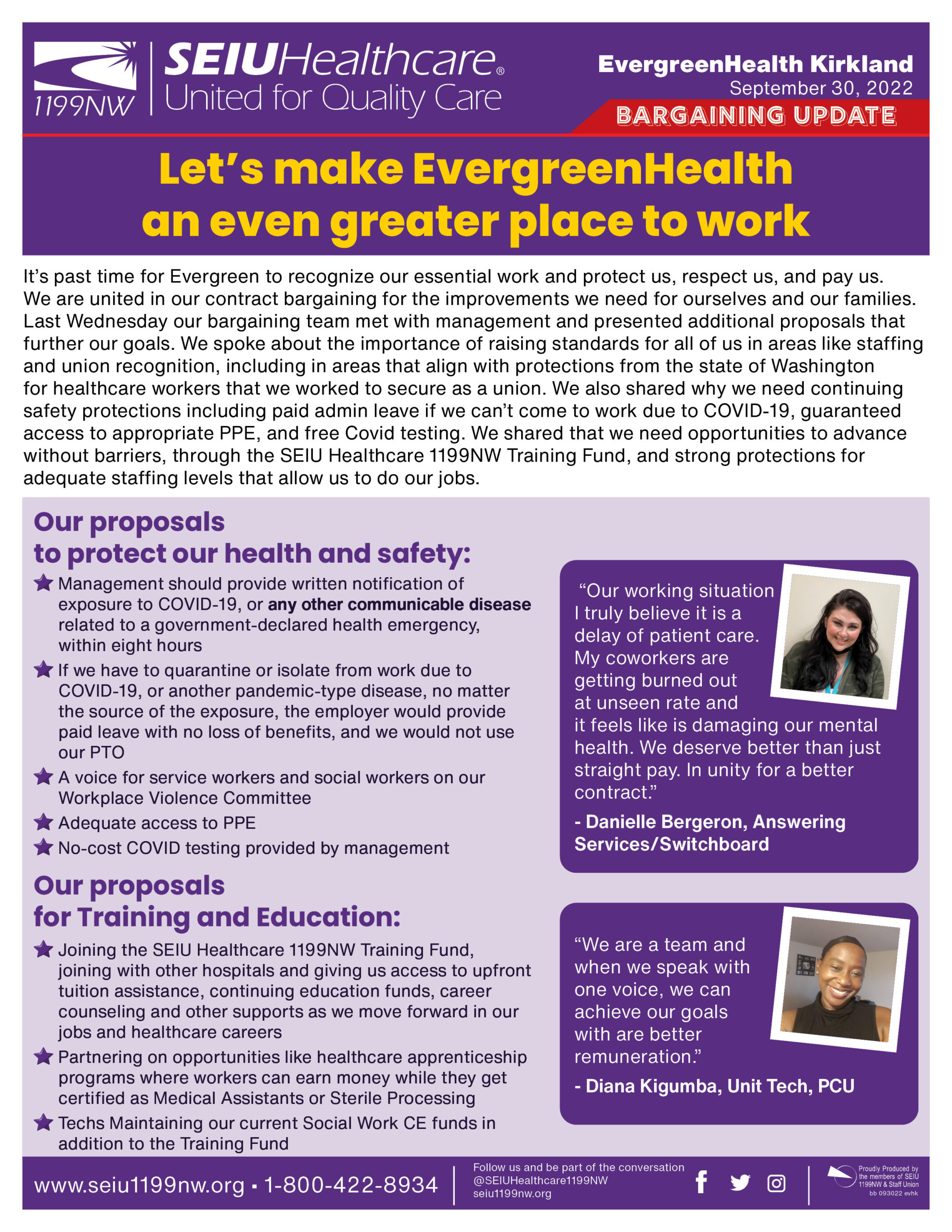 Let’s make EvergreenHealth an even greater place to work