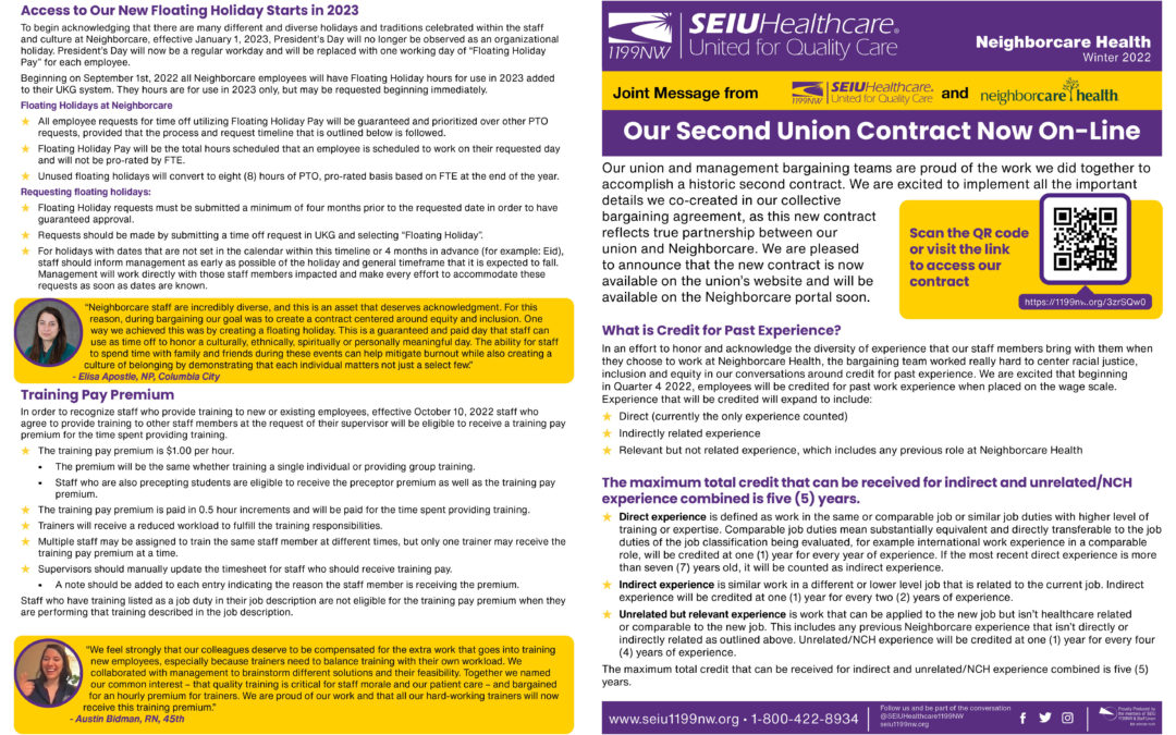 Our Second Union Contract Now On-Line