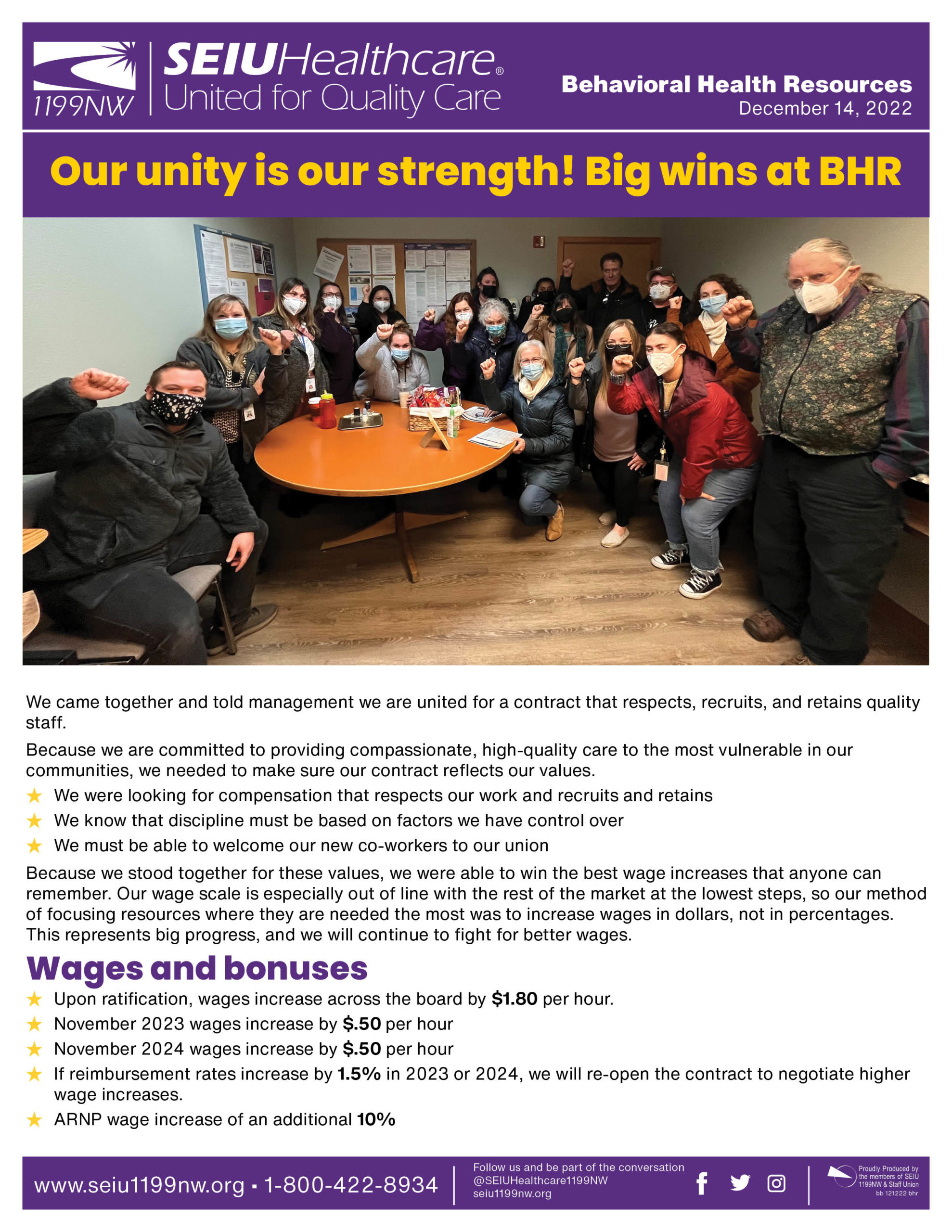 Our unity is our strength! Big wins at BHR
