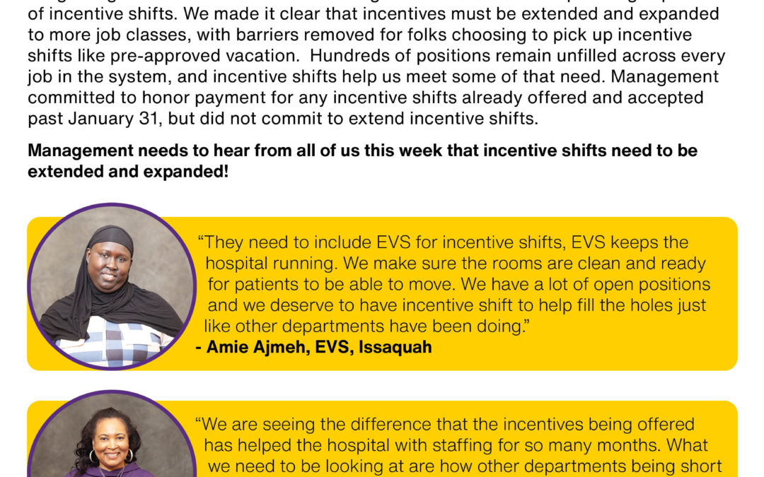 Safe Staffing Cannot Wait: Expand and Extend Incentive Shifts!