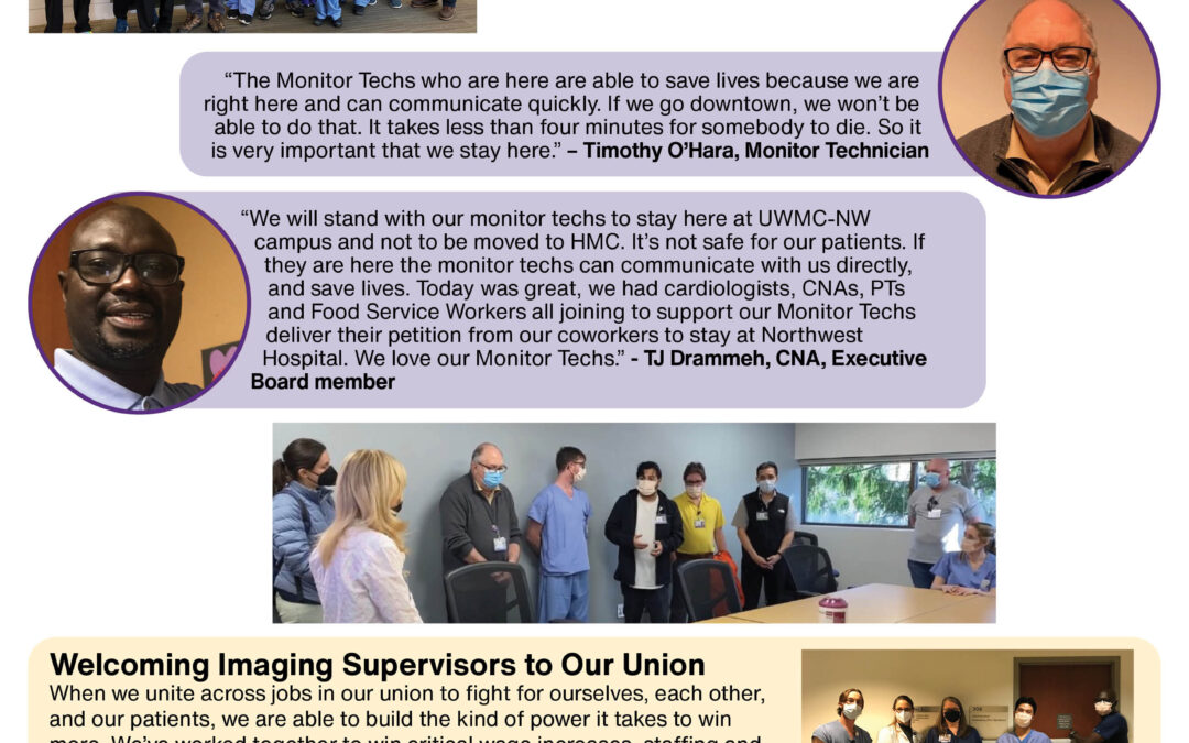 We’re standing up and uniting for safety – UW Management must listen to us to protect patient lives