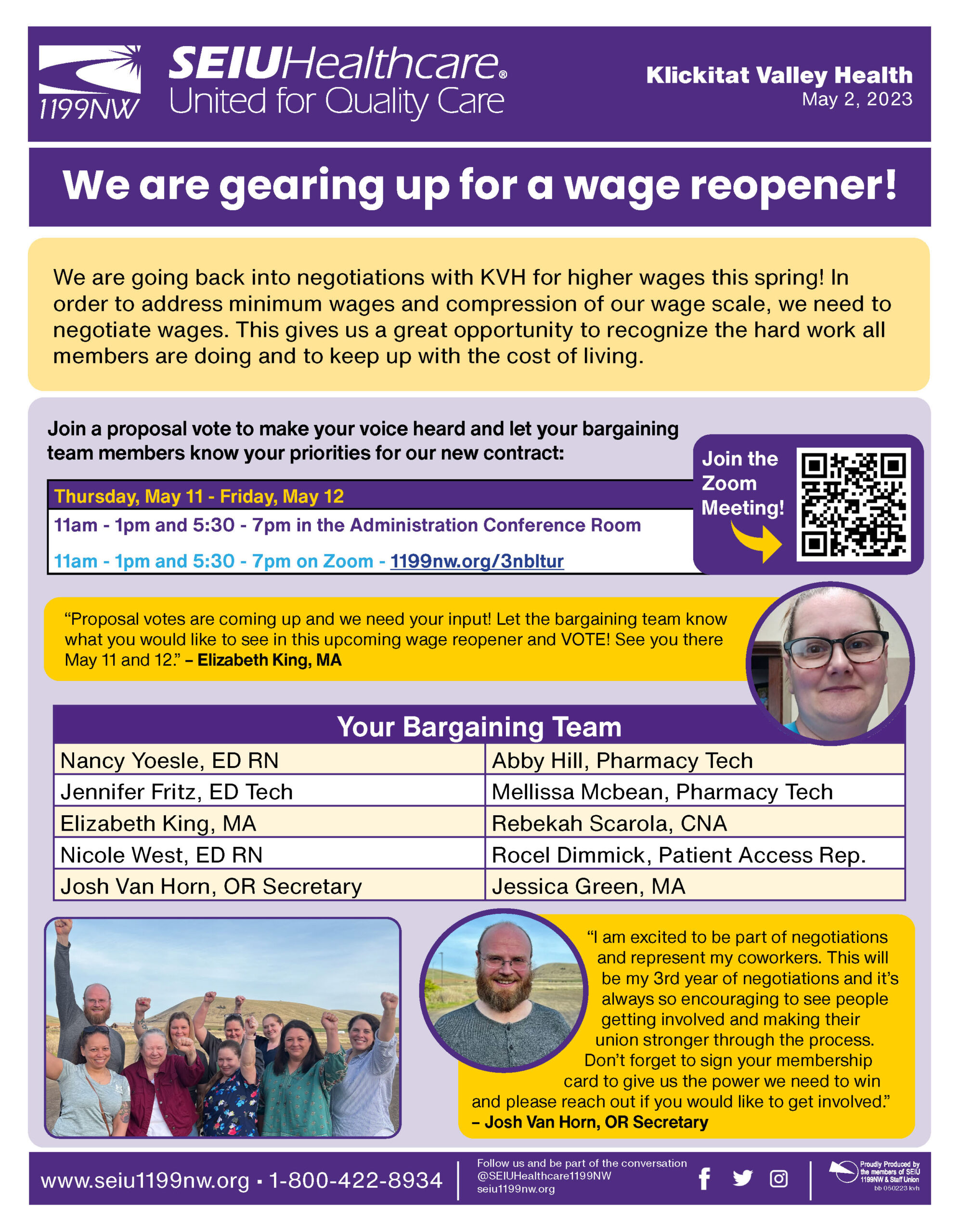 We are gearing up for a wage reopener!