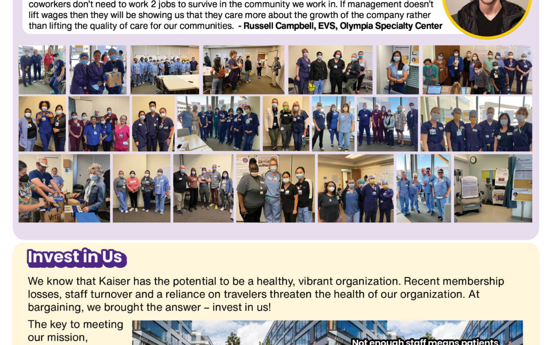 We are united for an equity-centered contract with wages that recruit and retain – An overwhelming majority of us voted to approve our contract proposals