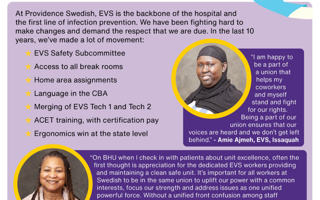 Environmental Service Workers Keep our Hospitals and Clinics Running!  Celebrating EVS Week