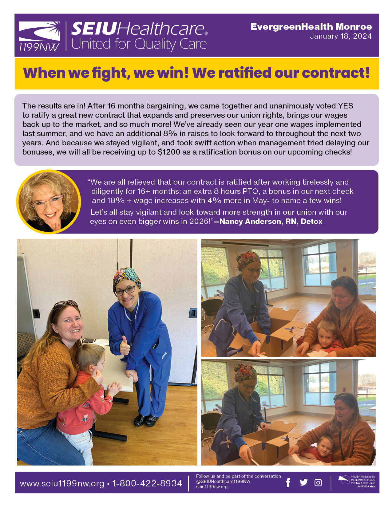 When we fight, we win! We ratified our contract!
