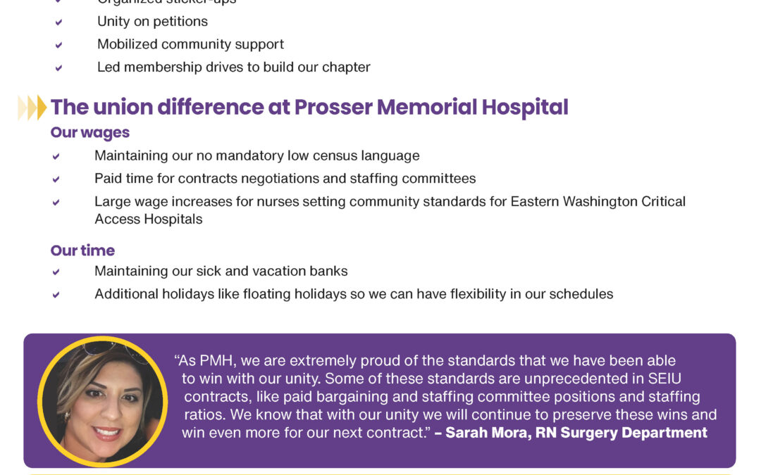 A Legacy of Unity, Strength, and Workplace Standards at Prosser Memorial Hospital