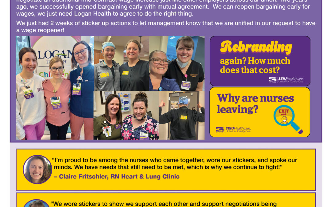 We need more from management to make Logan Health a great place to work and receive care!