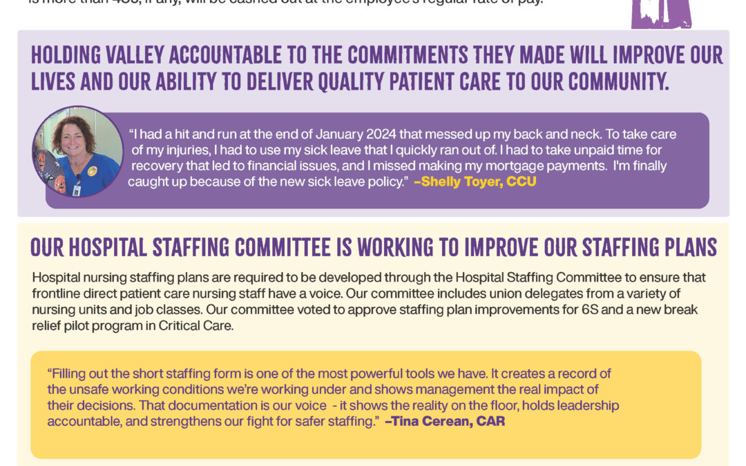 One Valley: We’re implementing our historic new contract