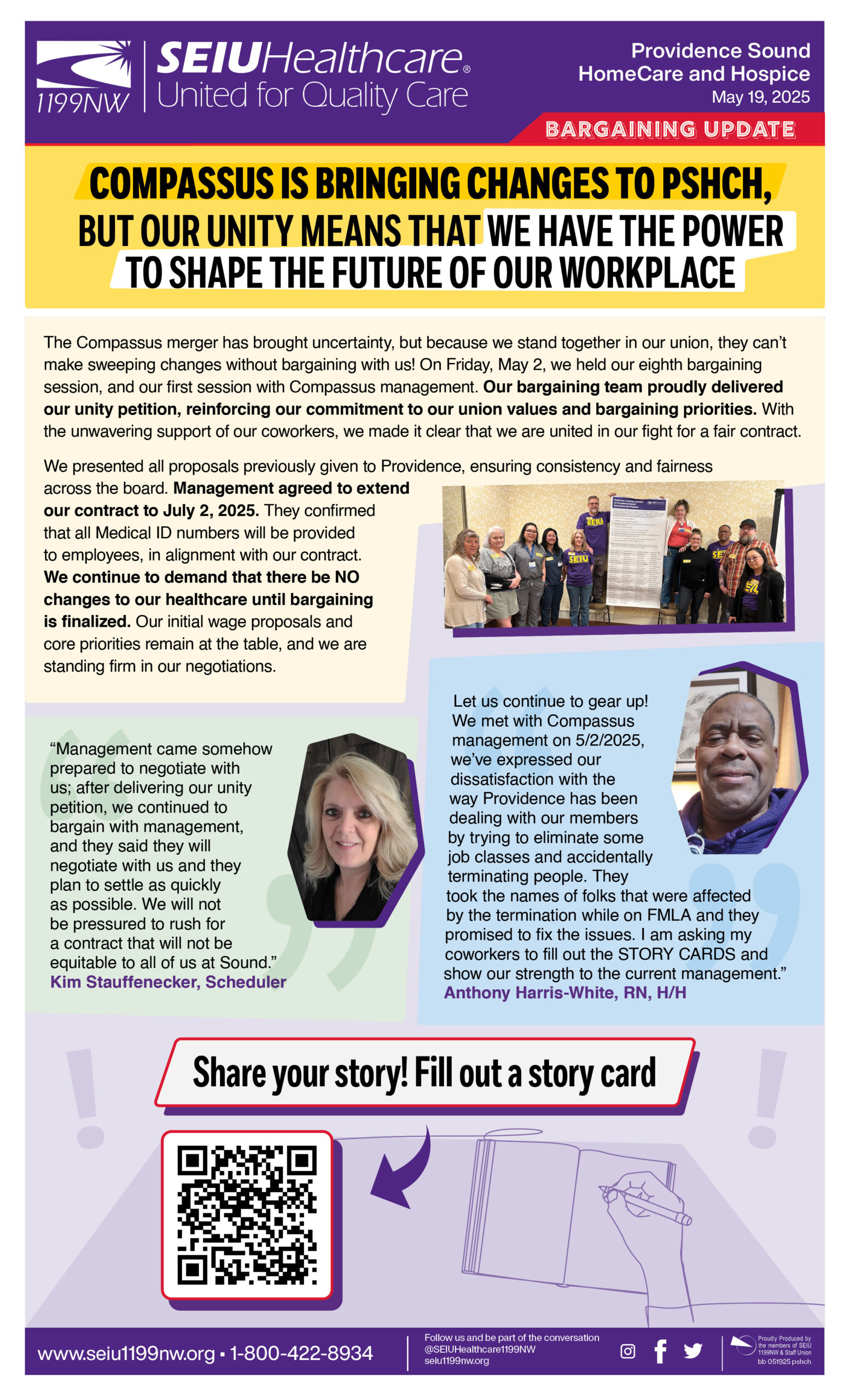 Compassus is bringing changes to PSHCH, but our unity means that we have the power to shape the future of our workplace