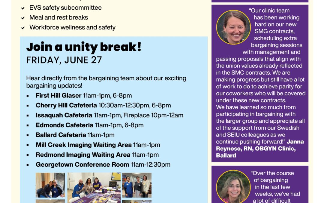 We’ve made great progress with our intentional bargaining framework!