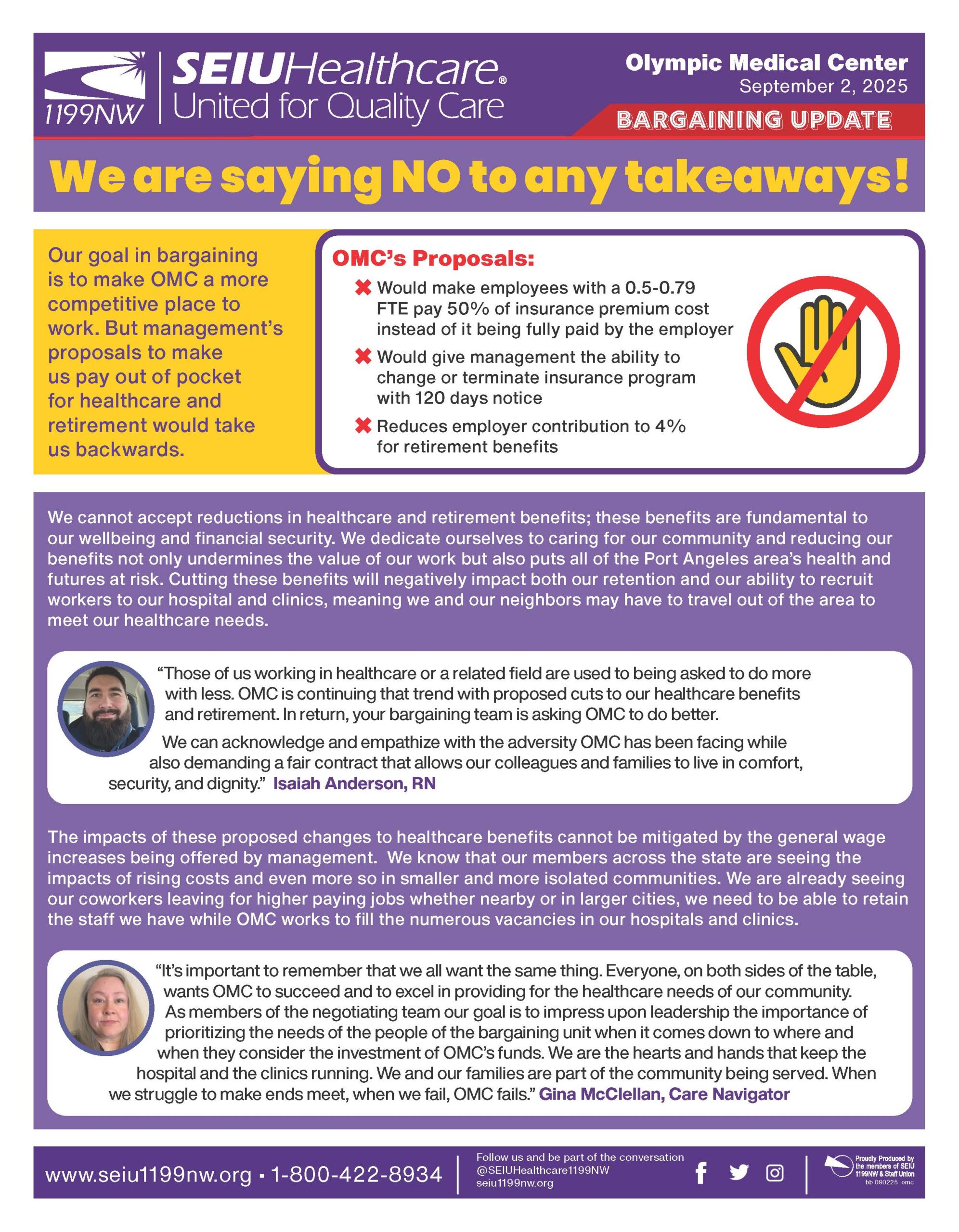 We are saying NO to any takeaways!