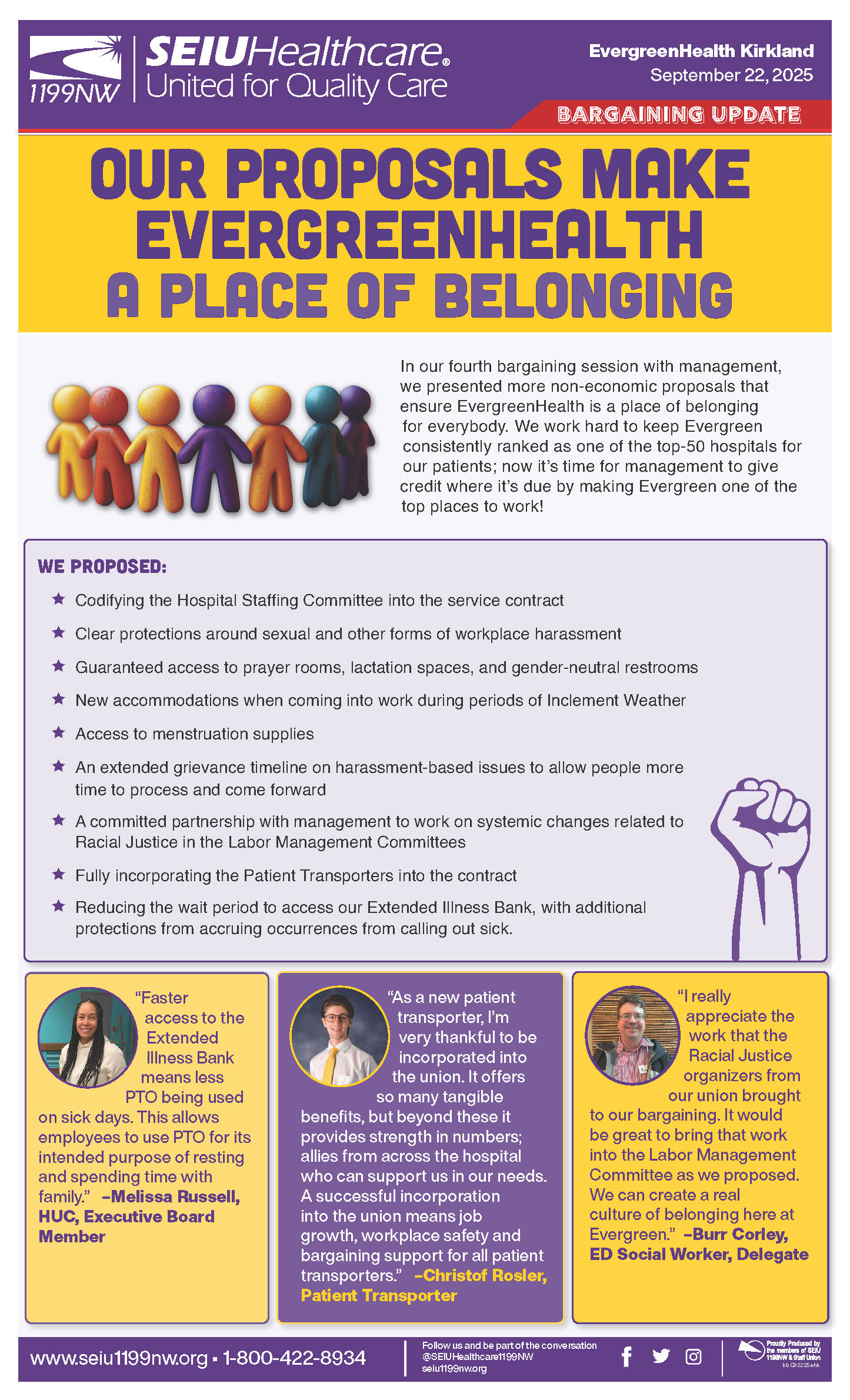 Our Proposals Make EvergreenHealth a Place of Belonging