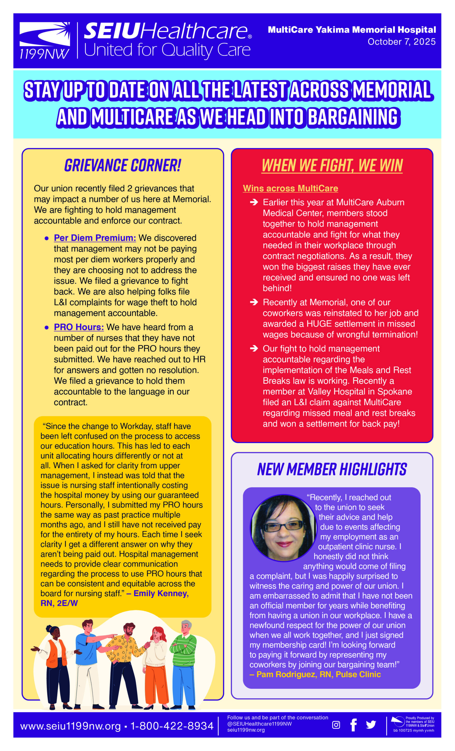 Stay up to date on all the latest across Memorial and MultiCare as we head into bargaining