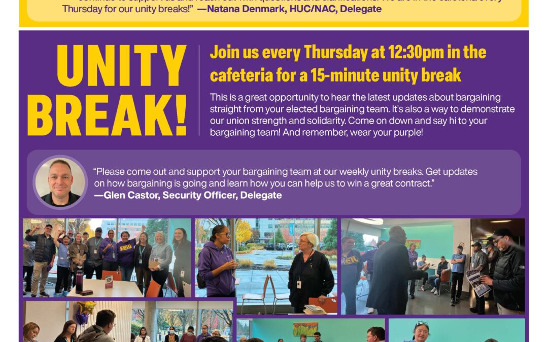 Bargaining Continues! We’re United and Making Progress Toward a Strong New Contract