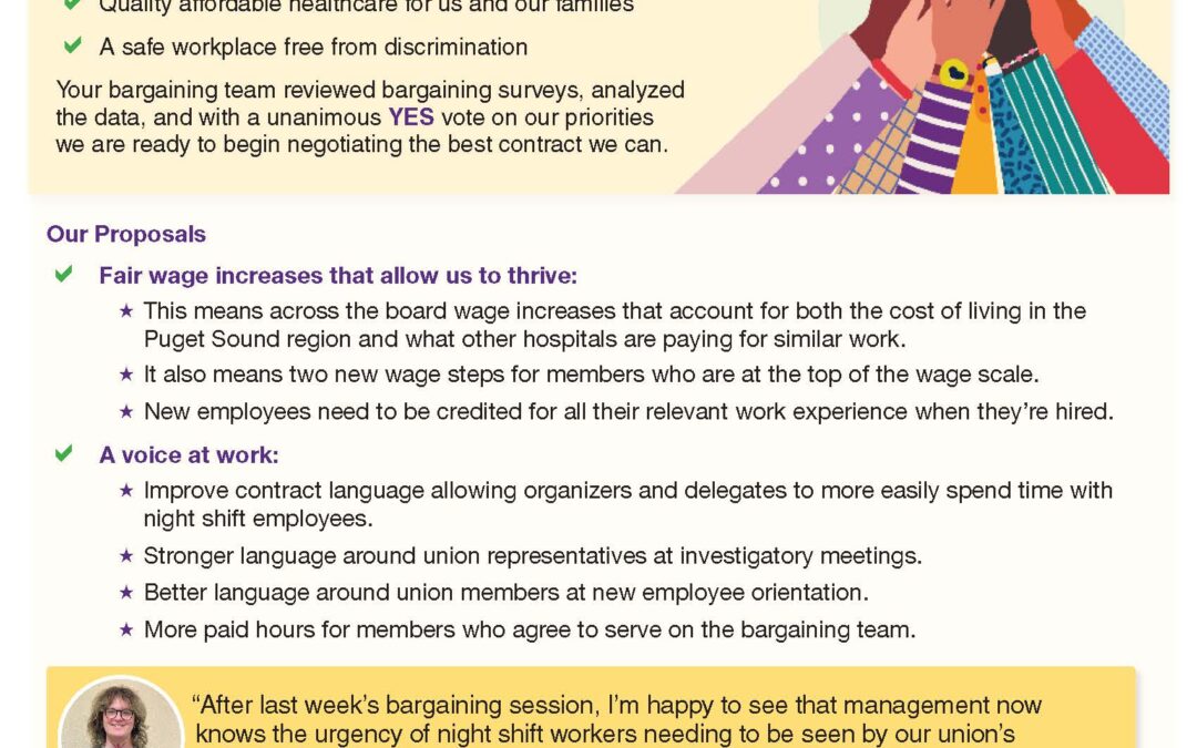 Our Priorities are Aligned! We’re United for a Strong New Contract