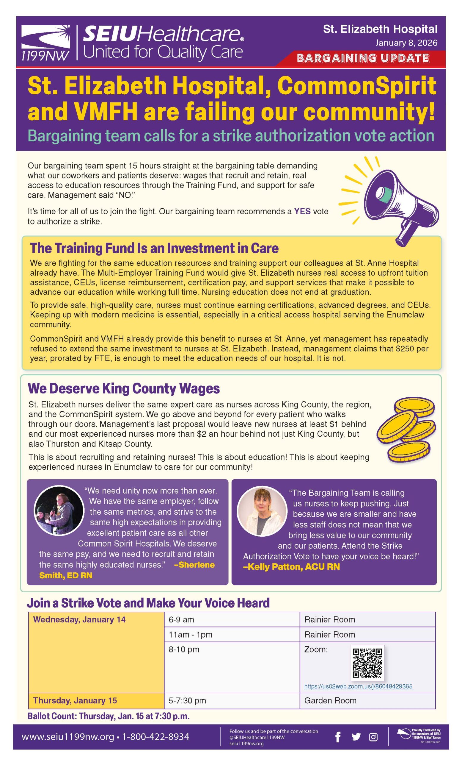 St. Elizabeth Hospital, CommonSpirit and VMFH are failing our community!