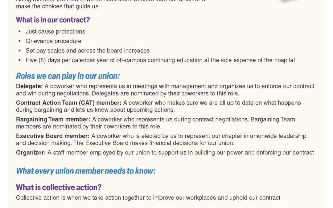 Union 101:  WE are the union