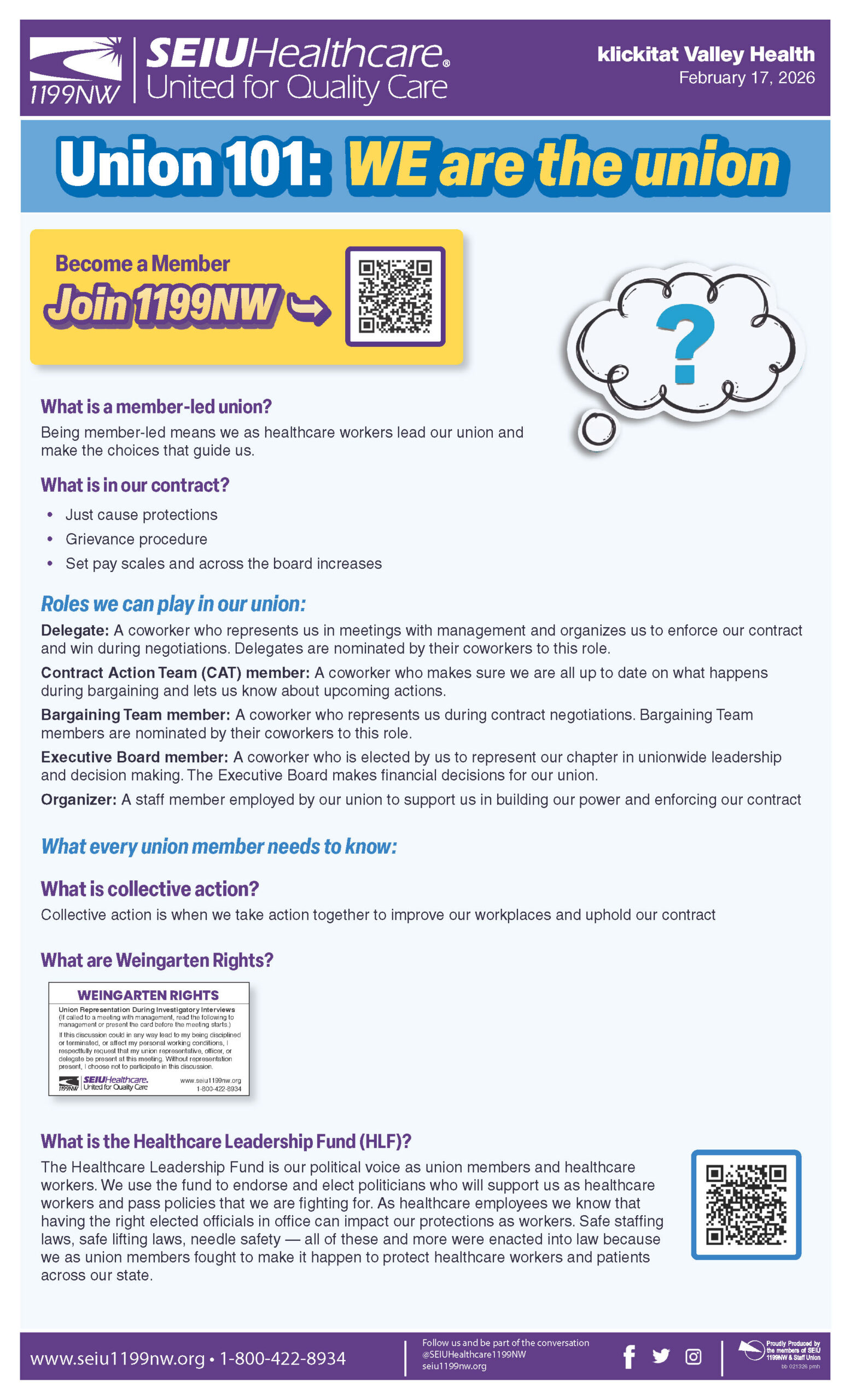 Union 101: WE are the union