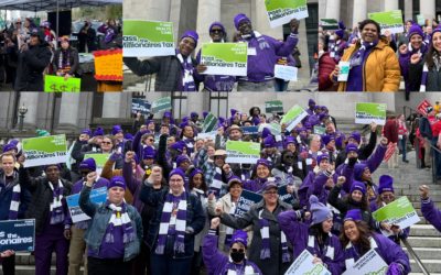📢 We rallied at the WA State Capitol for a millionaire’s tax!