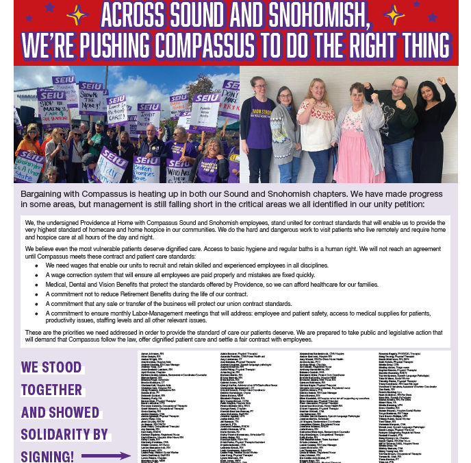 Across Sound and Snohomish, We’re Pushing Compassus to do the Right Thing