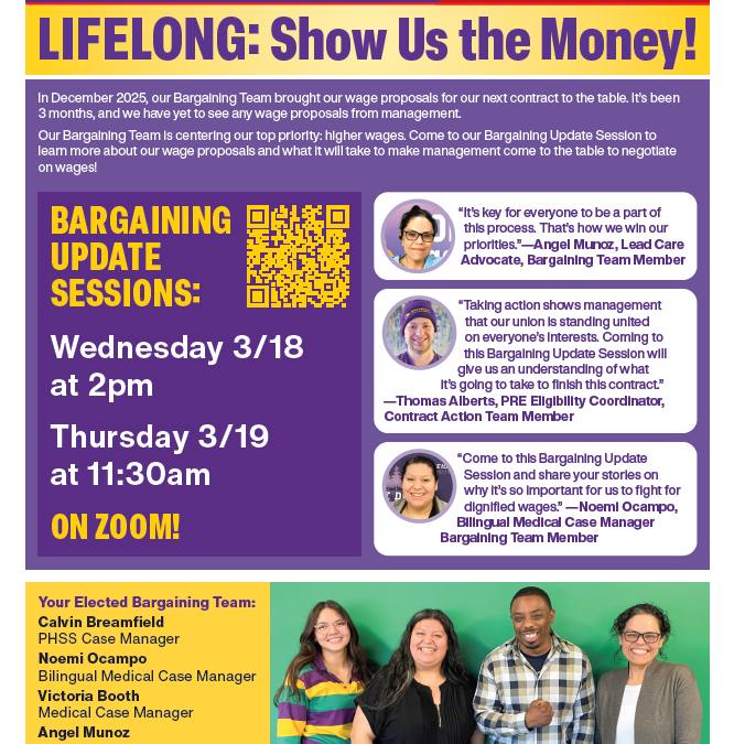 LIFELONG: Show Us the Money!