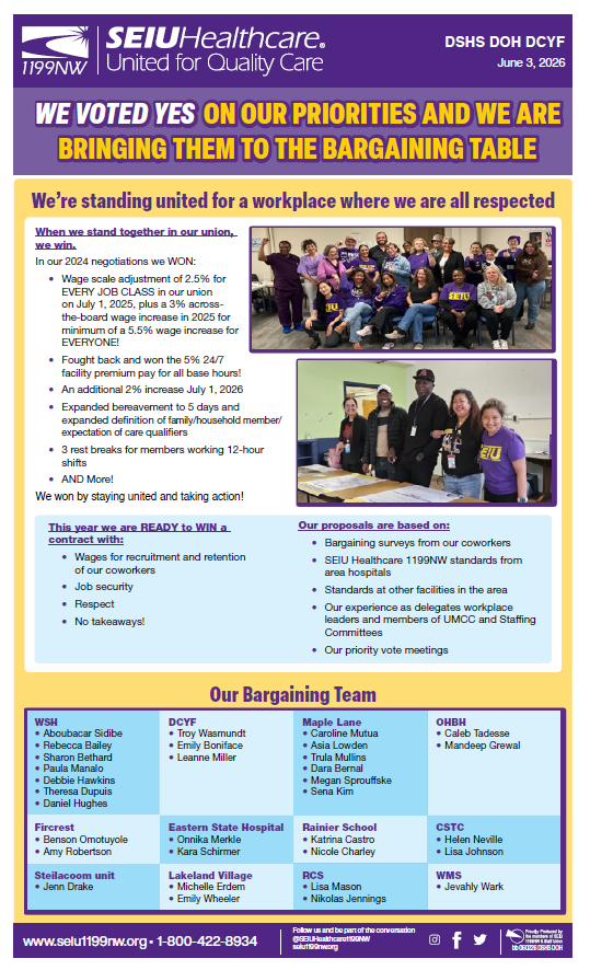We Voted YES on Our Priorities and We Are Bringing Them to the Bargaining Table