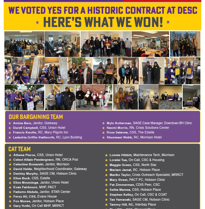 We Voted YES for a Historic Contract at DESC – Here’s What We Won!